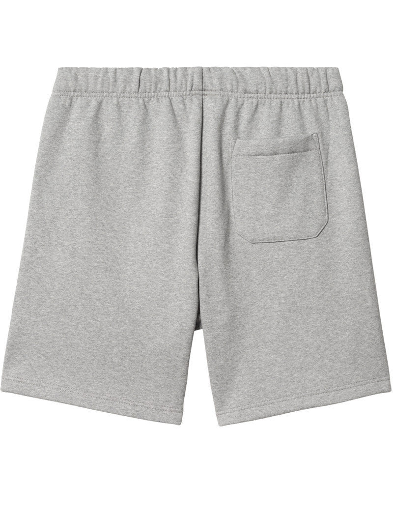 Carhartt WIP Chase Sweat Short Grey Heather Gold Back