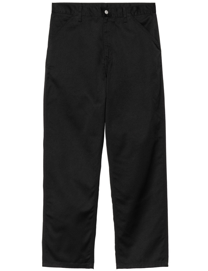 Carhartt WIP Simple Pant Black Rinsed Front