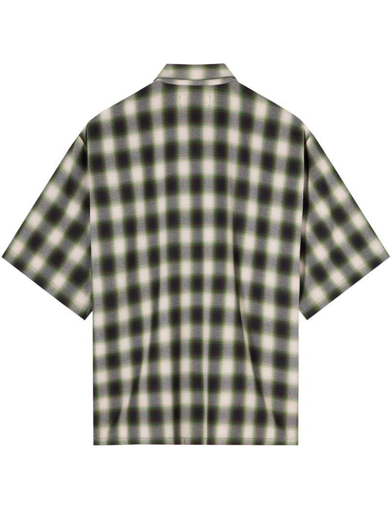 Edwin Millbury Short Sleeve Shirt Green Black