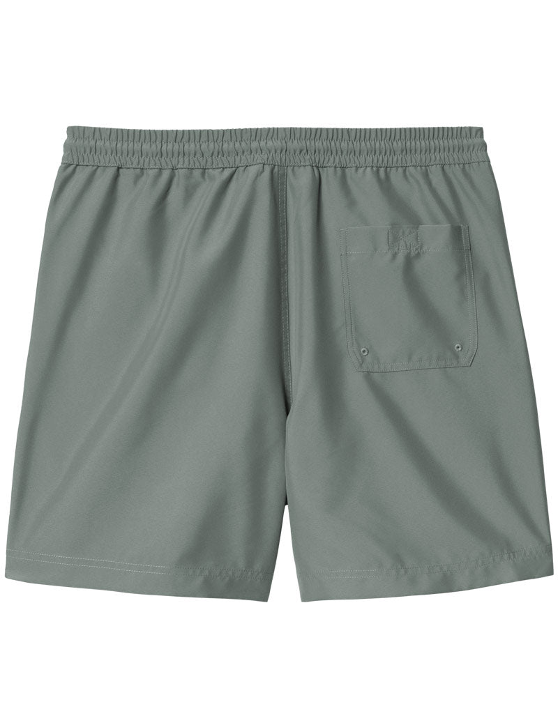 Carhartt Wip Chase Swim Trunks Shorts Velvet Green Gold Back