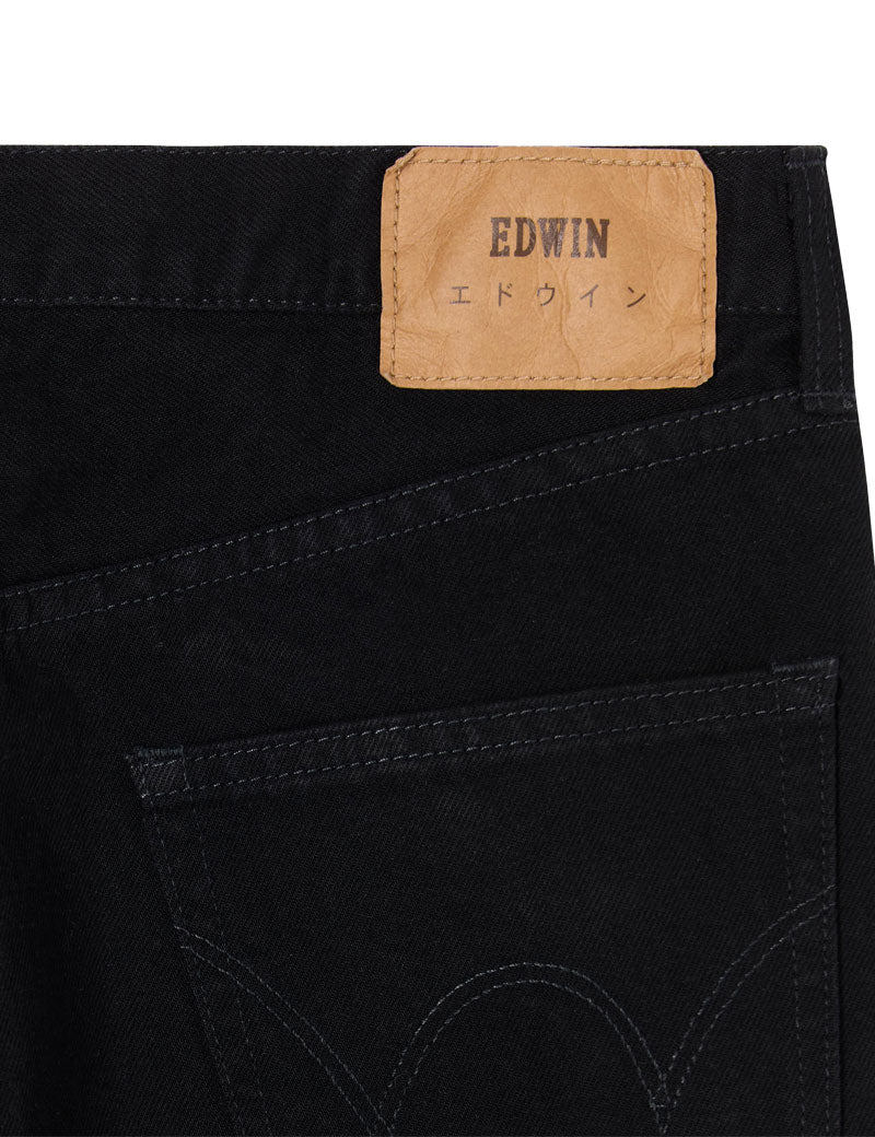 Edwin Regular Straight Jeans Black Unwashed