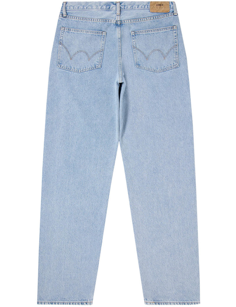 Edwin Loose Jeans Blue Light Used Back