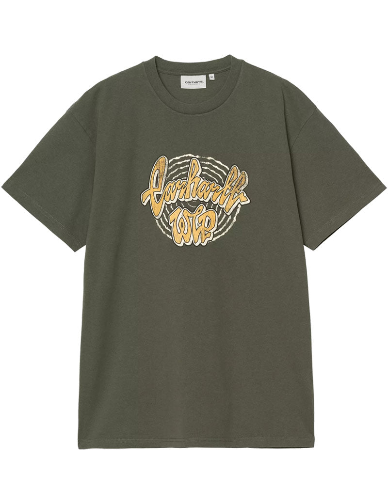 Carhartt Wip Short Sleeve Chedda T-Shirt Opuntia Heavy Stone Wash