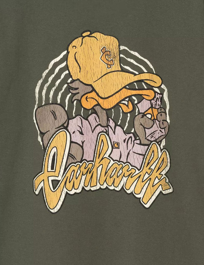 Carhartt Wip Short Sleeve Chedda T-Shirt Opuntia Heavy Stone Wash