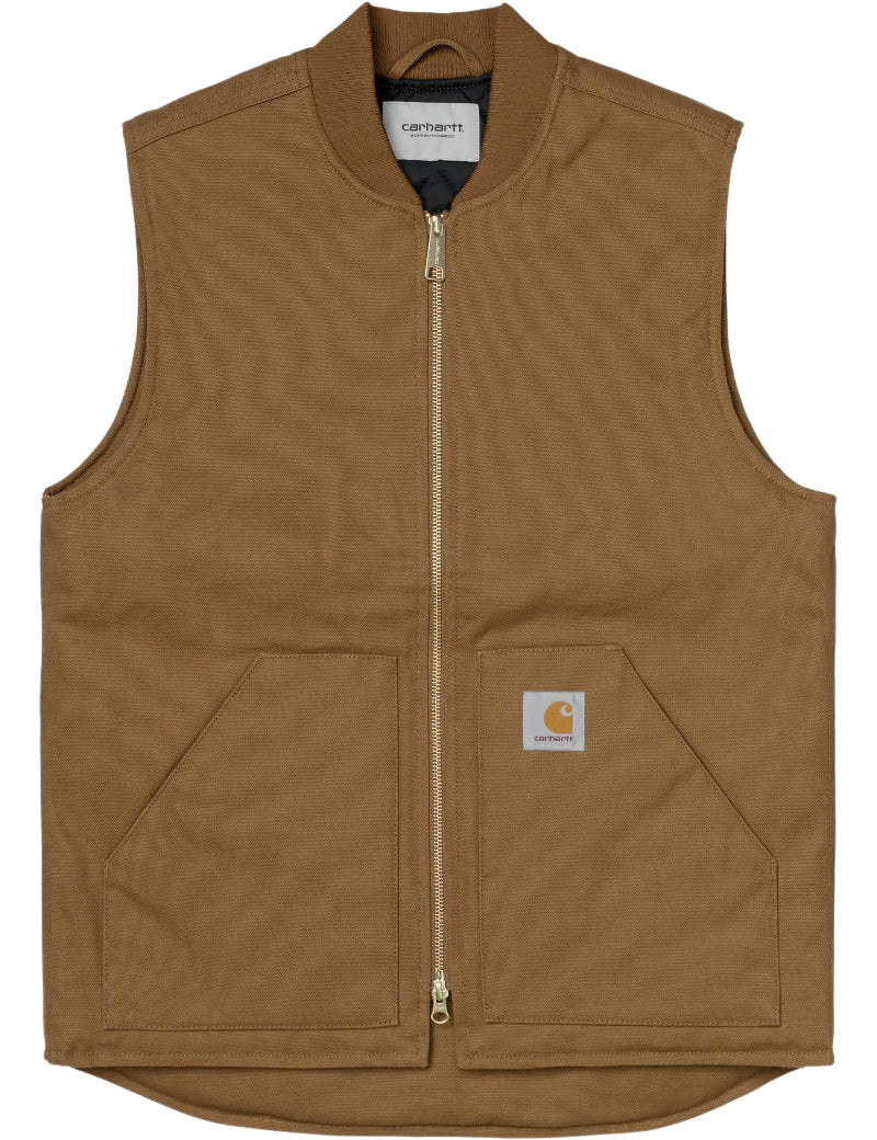Carhartt WIP Classic Vest Dearborn Canvas Hamilton Brown Rigid