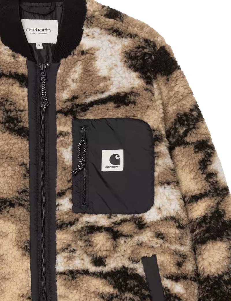 Carhartt WIP W' Janet Liner Fleece Wild Dog Jacquard Black