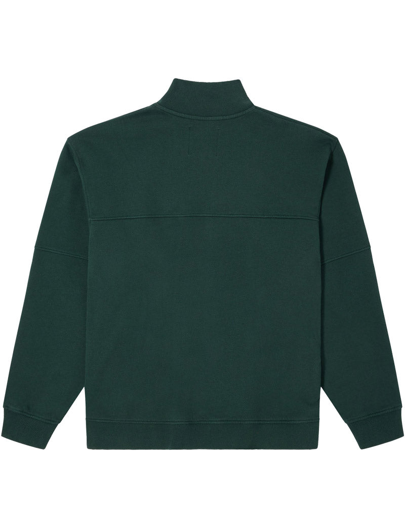 Edwin Koji Half Zip Sweat Green Gables