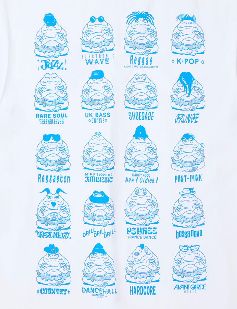 Edwin EMC Various T-Shirt White Garment Washed