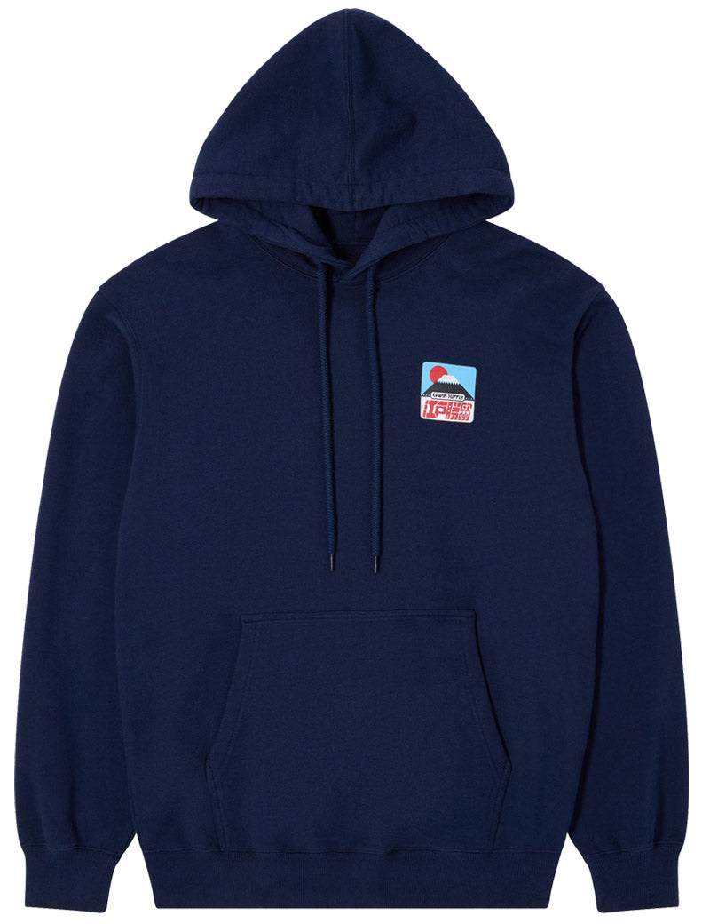 Edwin Sunset on Fuji San Hoodie Sweat Maritime Blue