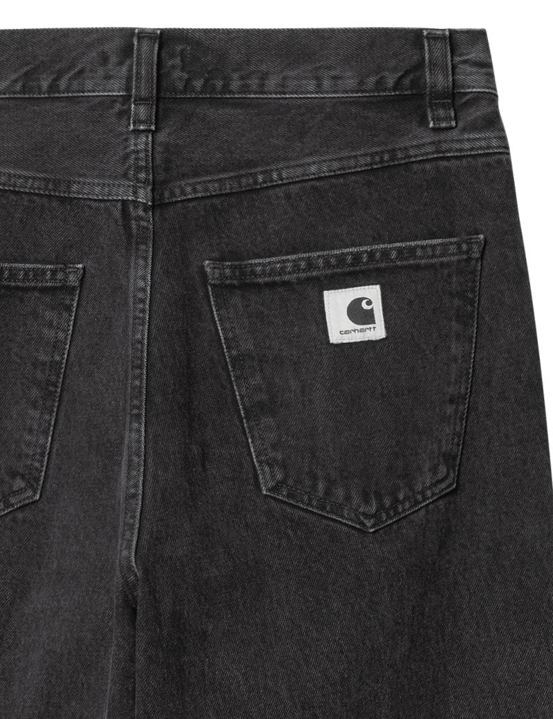 Carhartt WIP W' Brandon Pant Jeans Black Stone Washed Pocket Detail