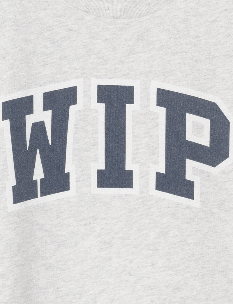 Carhartt WIP Short Sleeve WIP III T-Shirt Ash Heather Heavy Stone Wash Front Print