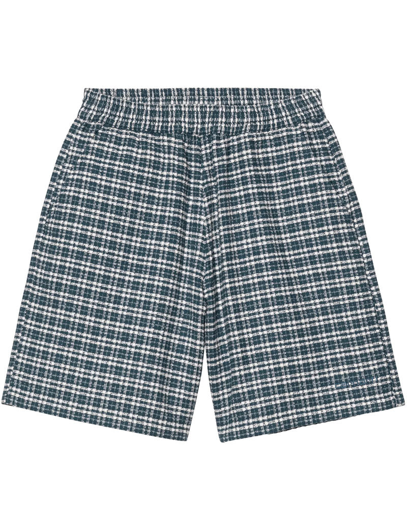 Carhartt WIP Kander Check Shorts Blue River