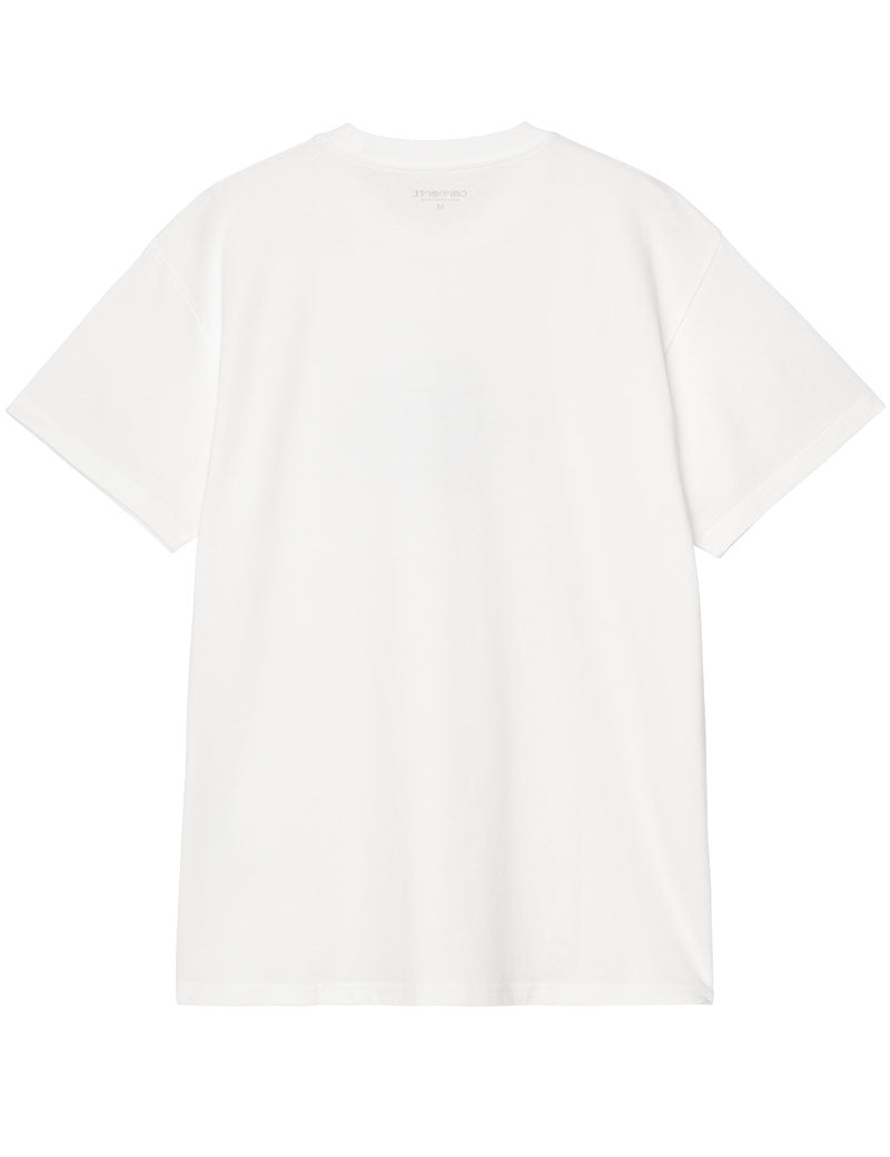 Carhartt WIP Short Sleeve Ink Lab T-Shirt White Back View