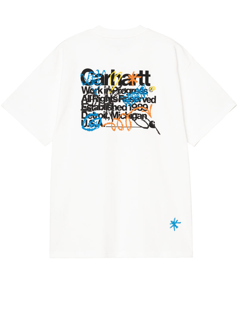 Carhartt WIP Short Sleeve Primary T-Shirt White Back