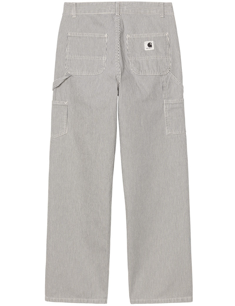 Carhartt WIP W' Mercer Stripe Pant Graphite Wax Stone Washed Back