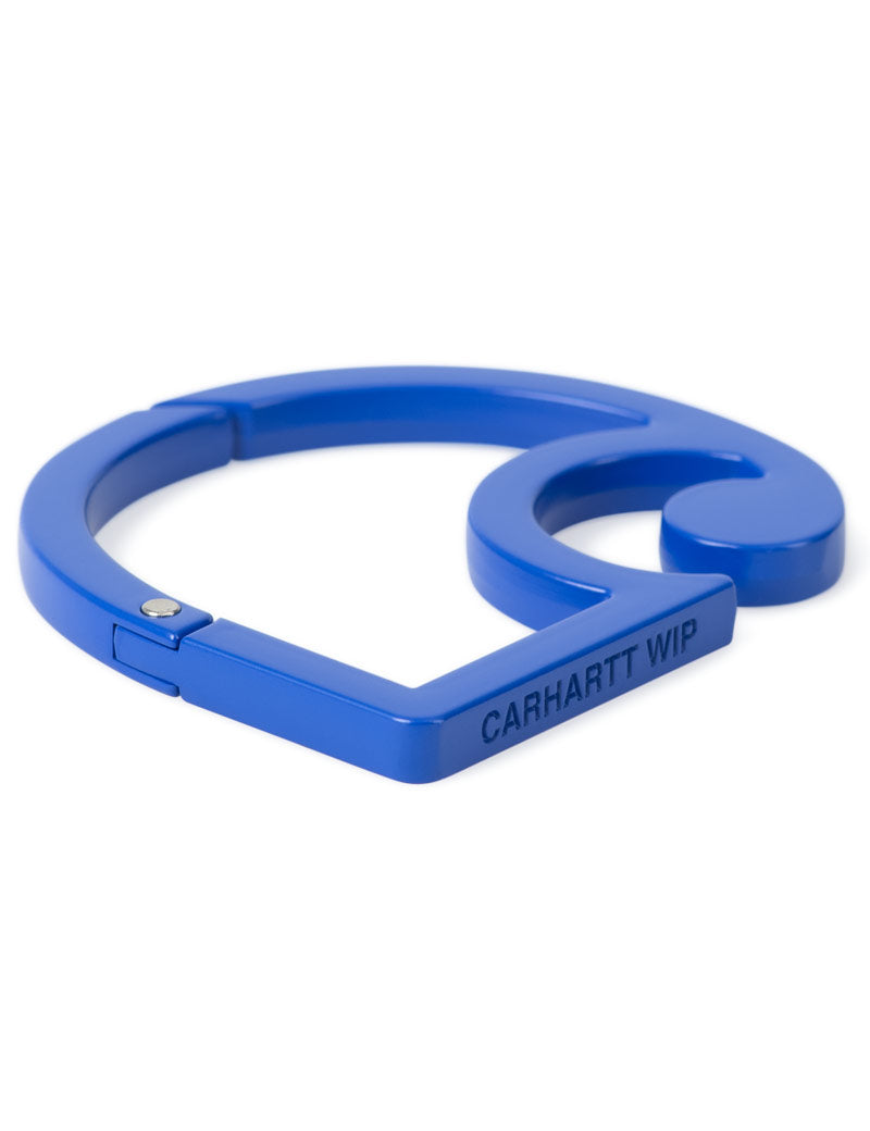 Carhartt WIP C-Logo Carabiner Blue Angle
