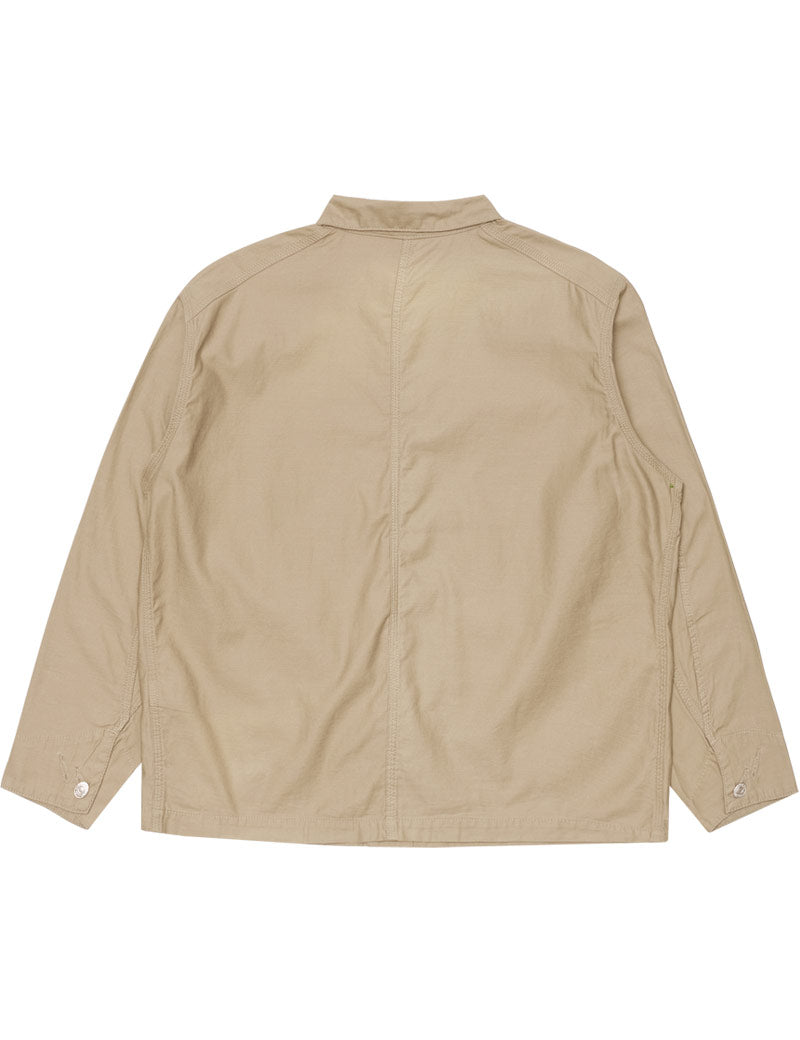 Edwin Coverall Shirt Beige Back View