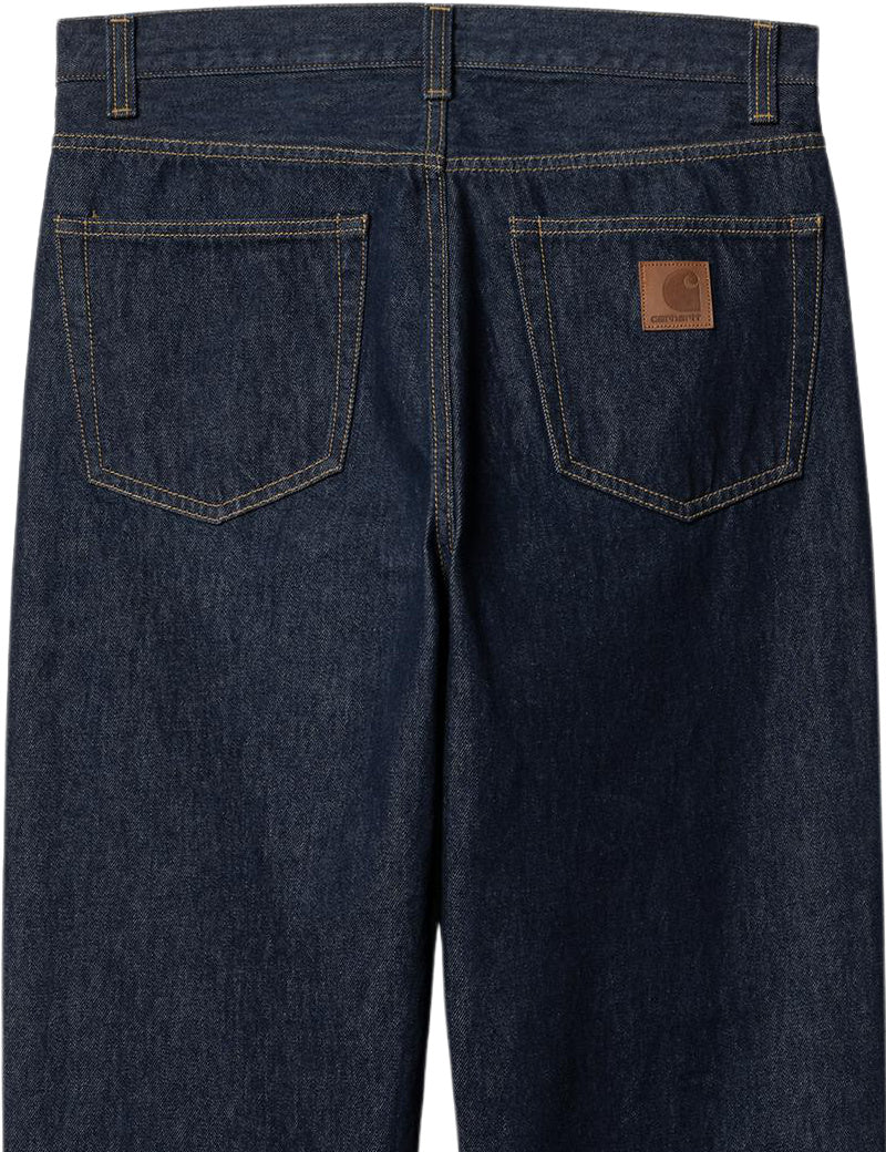Carhartt WIP Aaron Pant Jeans Blue Rinsed Pocket Detail