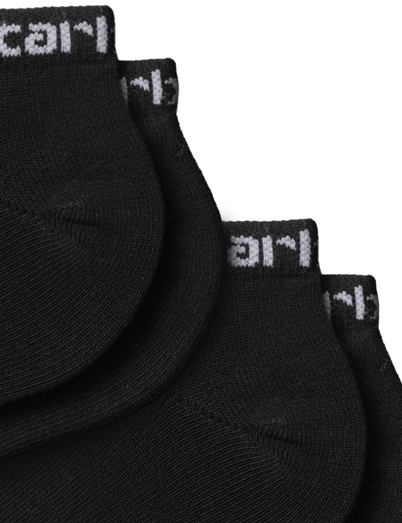 Carhartt WIP Script Sneaker Socks Black And White Logo Detail