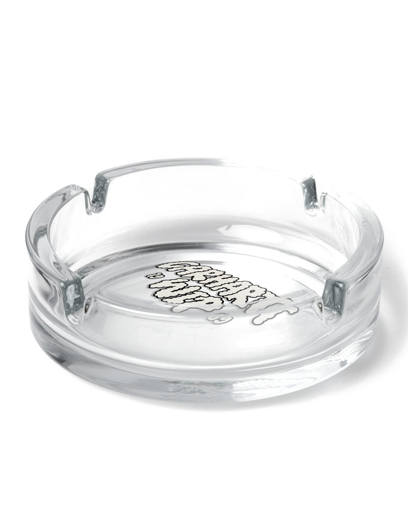 Carhartt WIP Cloud Script Ash Tray Glass Clear Angled View