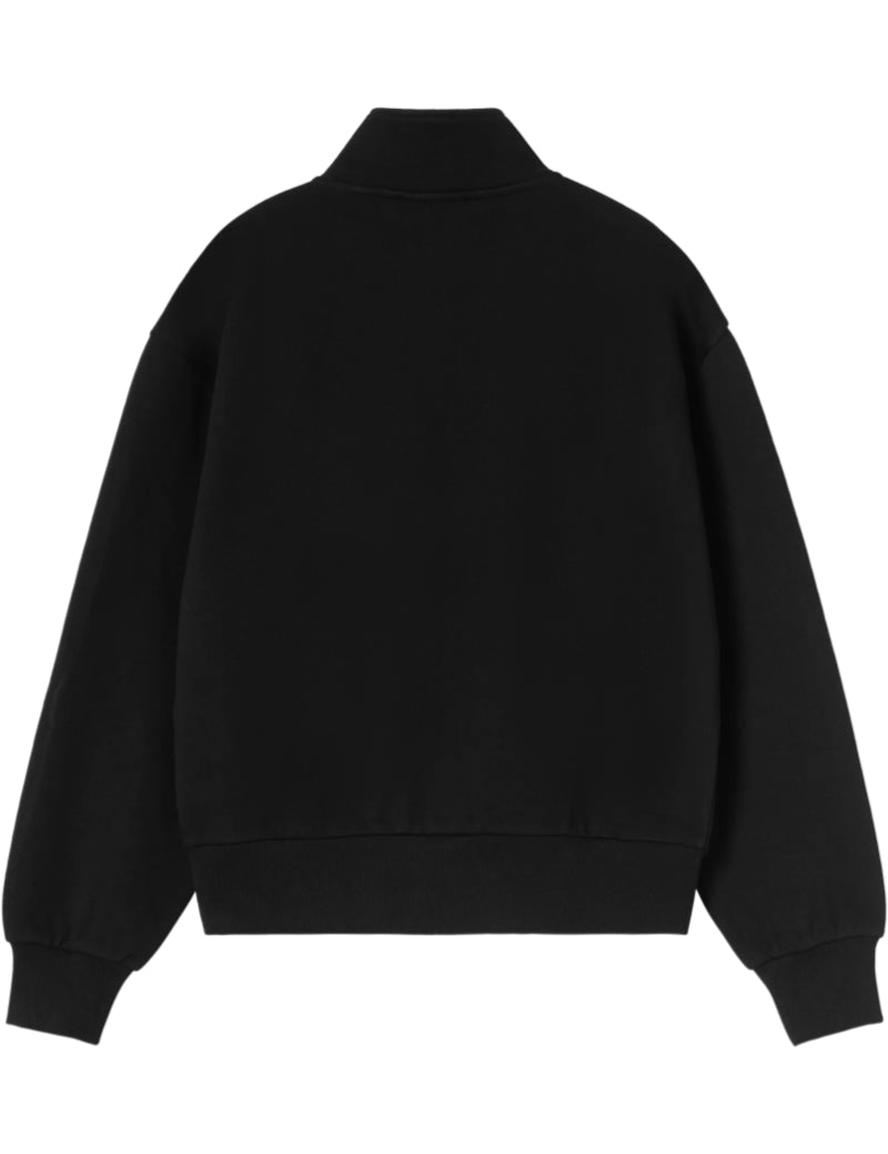 Carhartt WIP Women's Casey High Neck Sweatshirt Black & Silver Back View