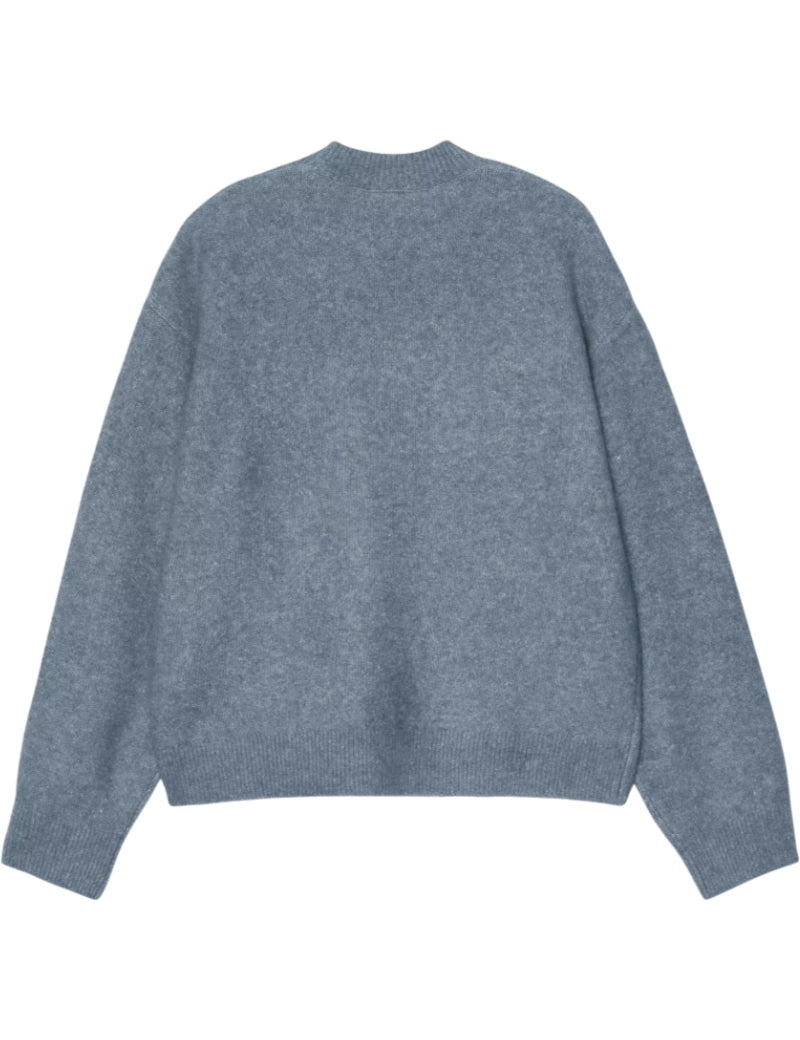 Carhartt WIP Women's Curtis Sweater Tangled Shady Blue Back View