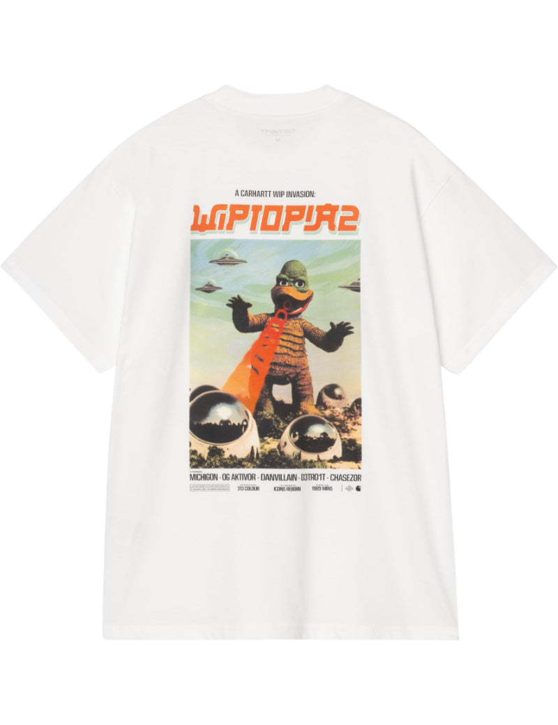 Carhartt WIP S/S Wiptopia II T-Shirt White Back View