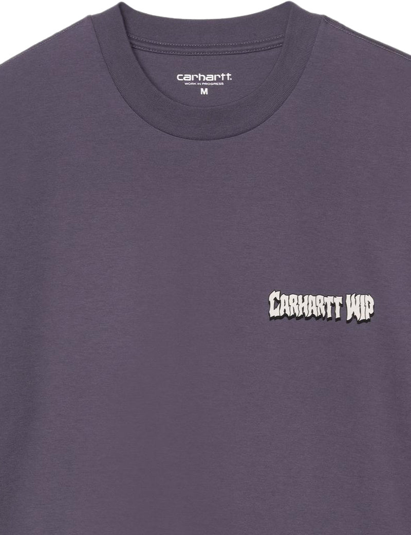 Carhartt WIP S/S Wiptopia II T-Shirt Shady Purple Chest Print