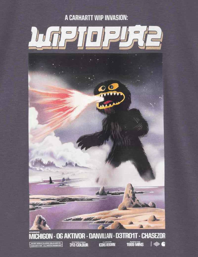 Carhartt WIP S/S Wiptopia II T-Shirt Shady Purple Back Print