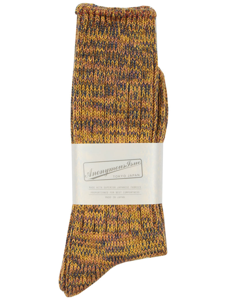 Anonymous Ism 5 Colour Mix Crew Socks Yellow 20