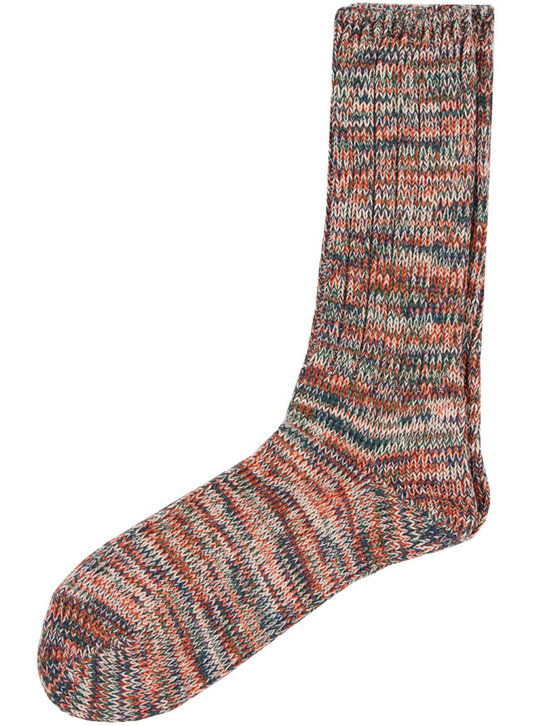 Anonymous Ism 5 Colour Mix Crew Socks Orange 25