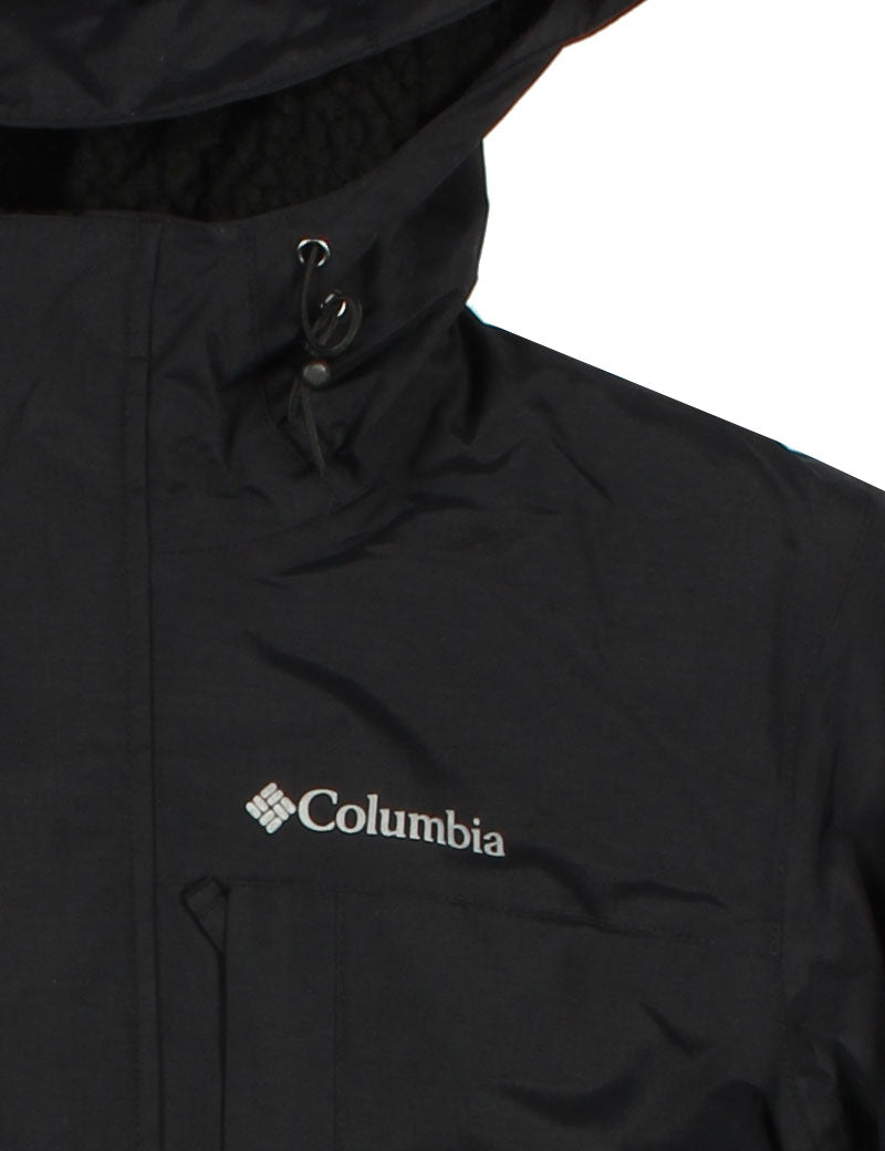 Columbia Men's Landroamer Sherpa Lined Waterproof Hooded Jacket Black