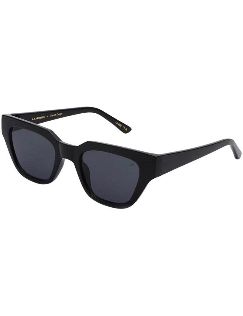 A.Kjaerbede Kaws Sunglasses Black Angled View