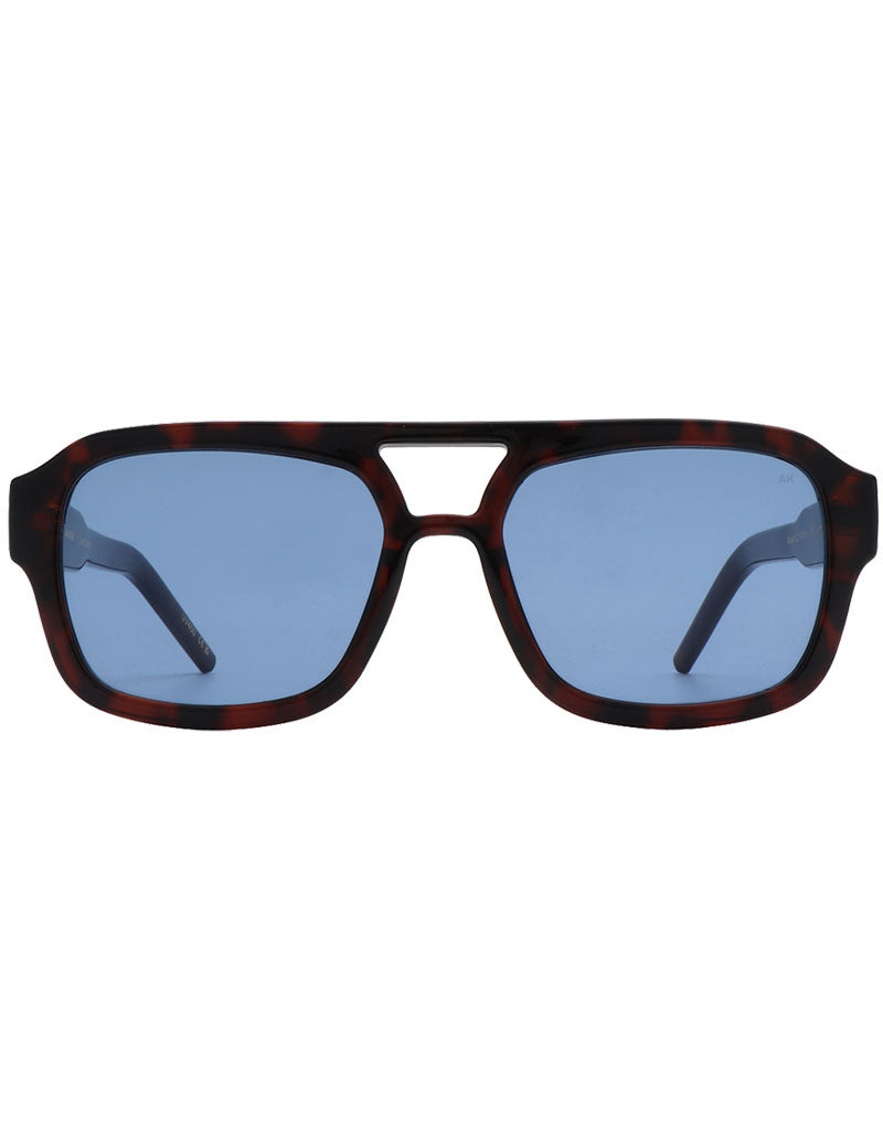 A.Kjaerbede Kaya Sunglasses Demi Tortoise Blue Lens