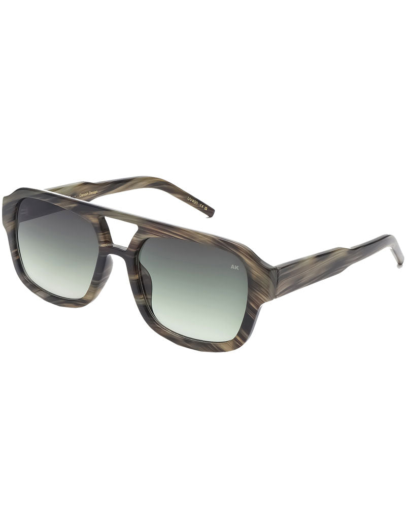 A.Kjaerbede Kaya Sunglasses Striped Horn