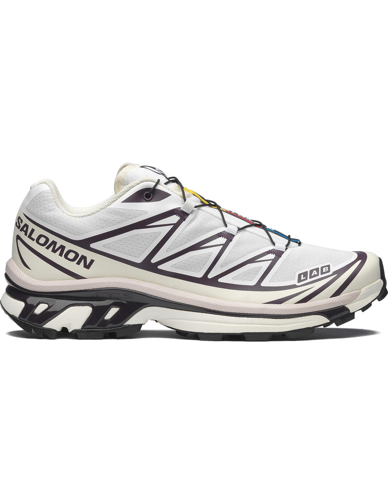 Salomon XT-6 Trainers White Vanilla Ice Plum