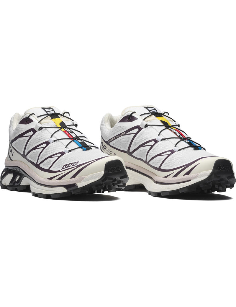 Salomon XT-6 Trainers White Vanilla Ice Plum