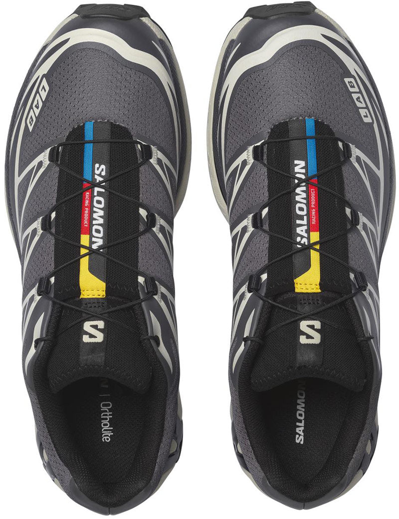 Salomon XT-6 LAB Trainers Black Asphalt Castlerock Top