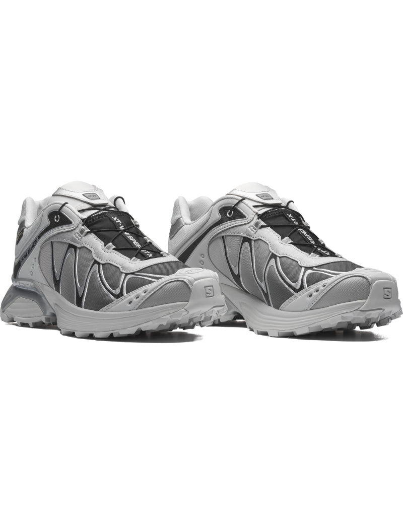 Salomon XT-Whisper GTX GORE-TEX Trainers Gray Violet, Black & FTW Silver Angled View