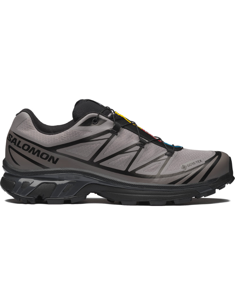 Salomon XT-6 LAB GTX GORE-TEX Trainers Black, Cloudburst & Dark Gull Gray Side View