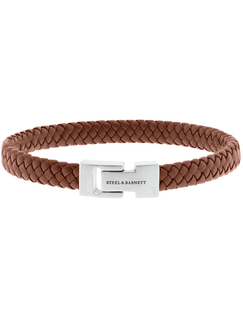 Steel & Barnett Archie Leather Bracelet Peanut