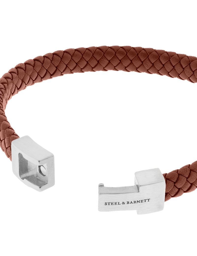 Steel & Barnett Archie Leather Bracelet Peanut