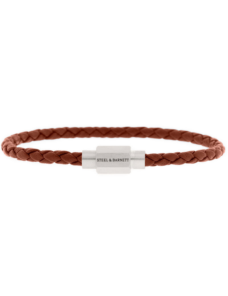 Steel & Barnett Luke Landon Nappa Leather Bracelet Peanut
