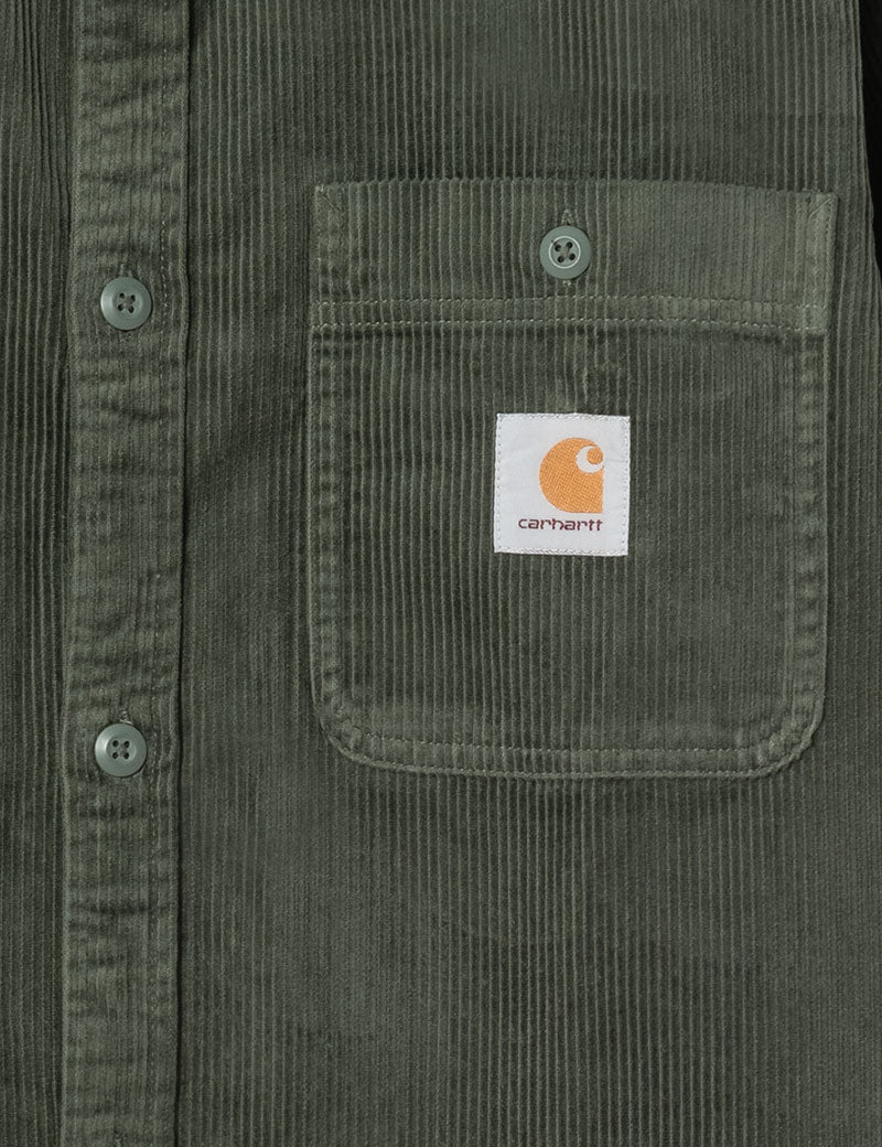 Carhartt Wip Flint Cord Long Sleeve Shirt Opuntia