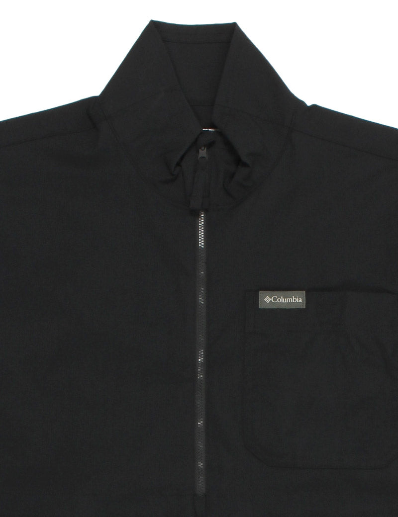 Columbia Landroamer Half Zip Overshirt Black Collar Detail