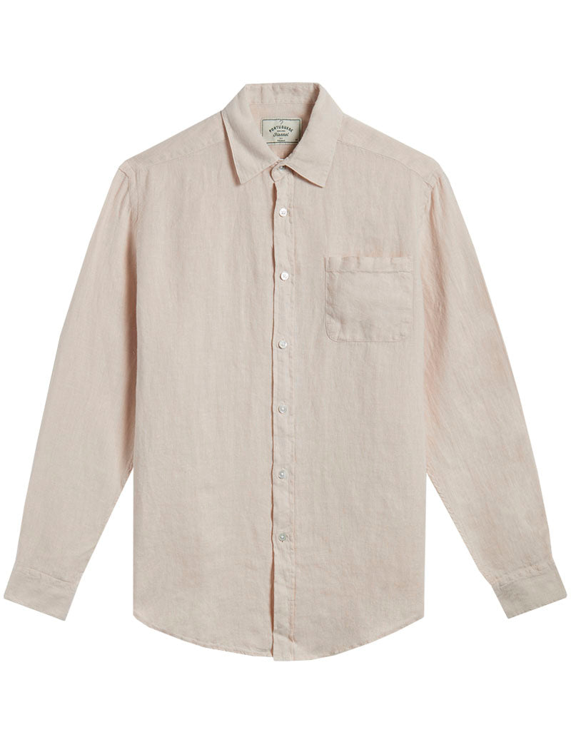 Portuguese Flannel Linen Long Sleeve Shirt Raw
