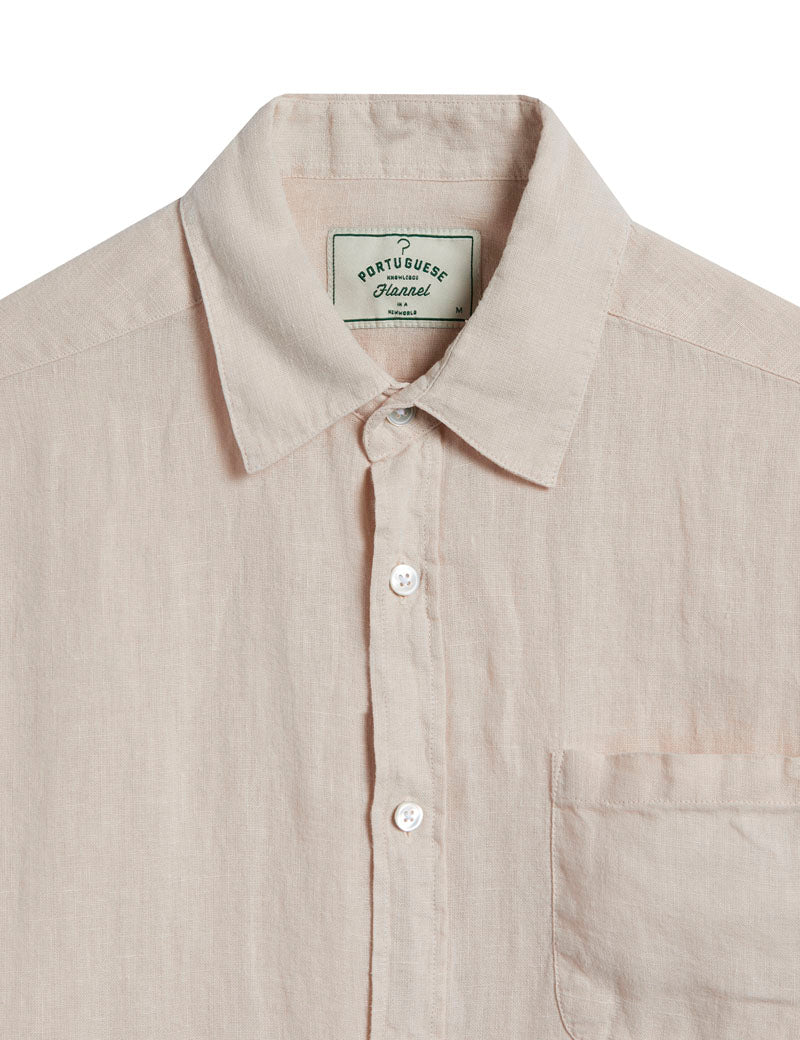 Portuguese Flannel Linen Long Sleeve Shirt Raw