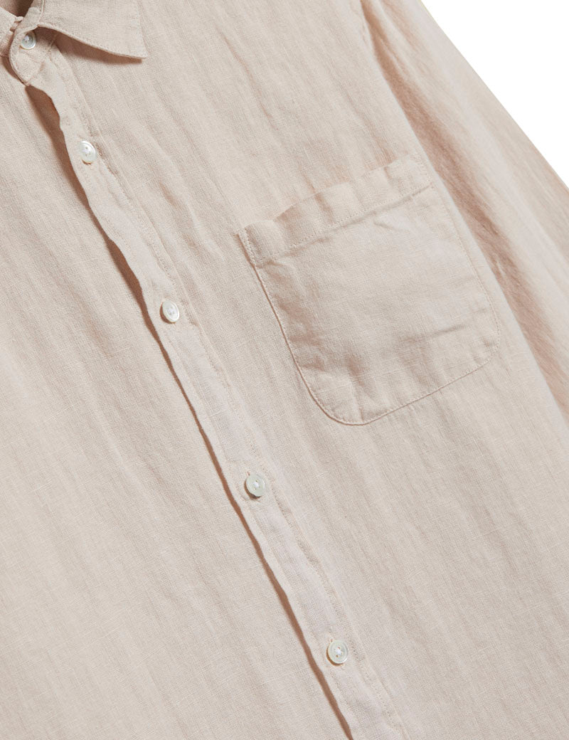 Portuguese Flannel Linen Long Sleeve Shirt Raw
