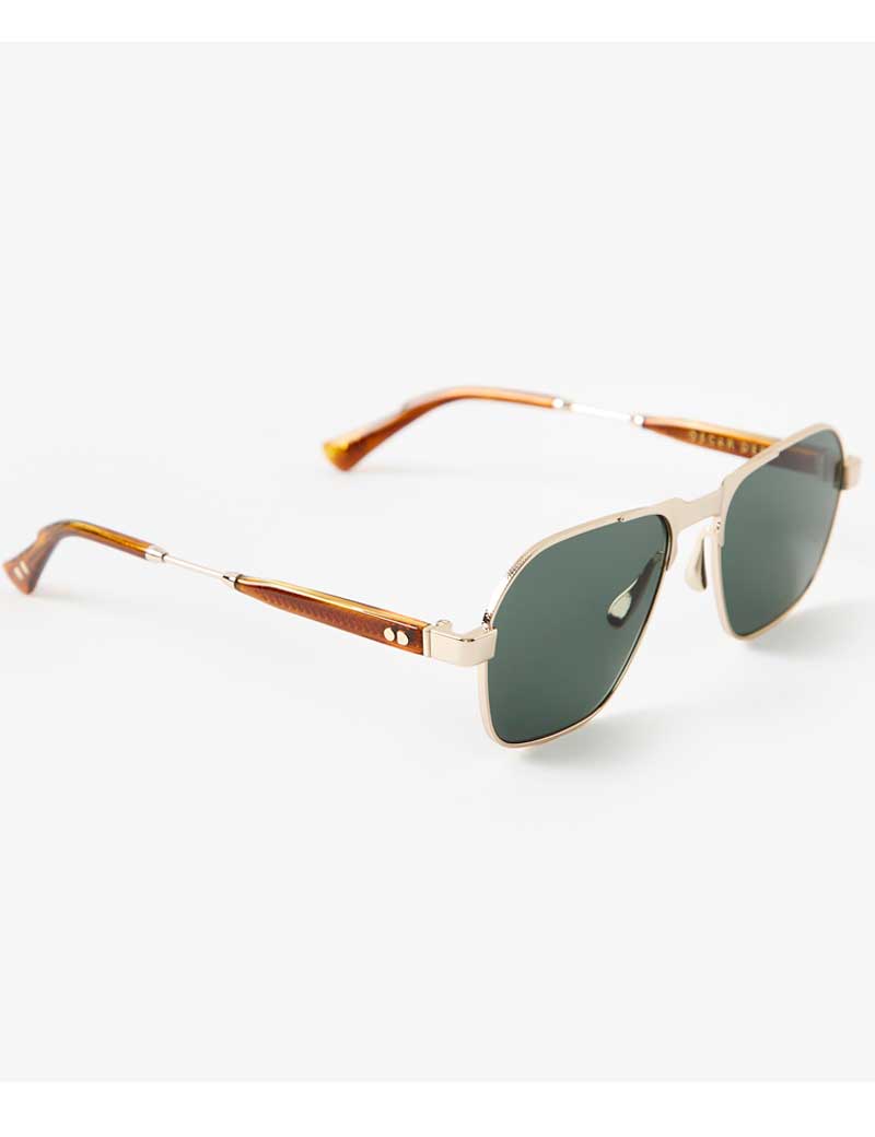 Oscar Deen Fraser Metal Sunglasses Havana Moss
