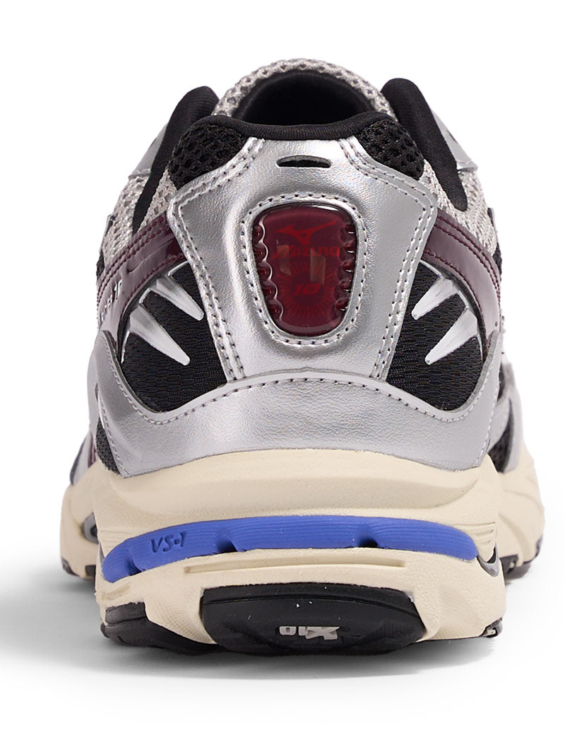 Mizuno Wave Rider 10 Trainers Harbour Mist Black Fig Heel